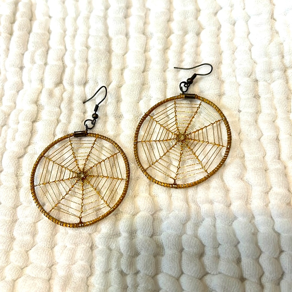 Golden Grass Earrings